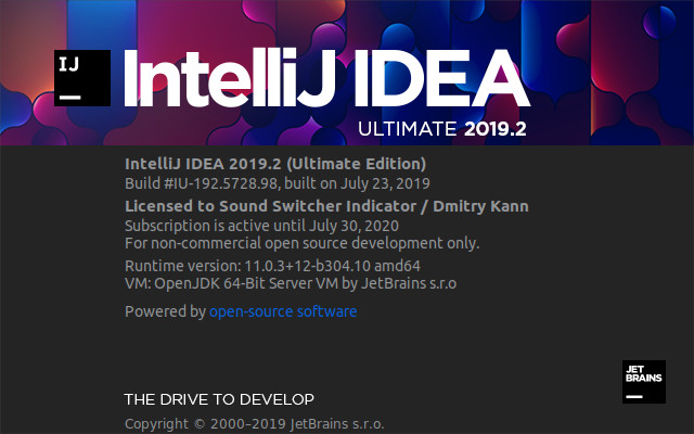 Intellij IDEA 2019.2 Ultimate.